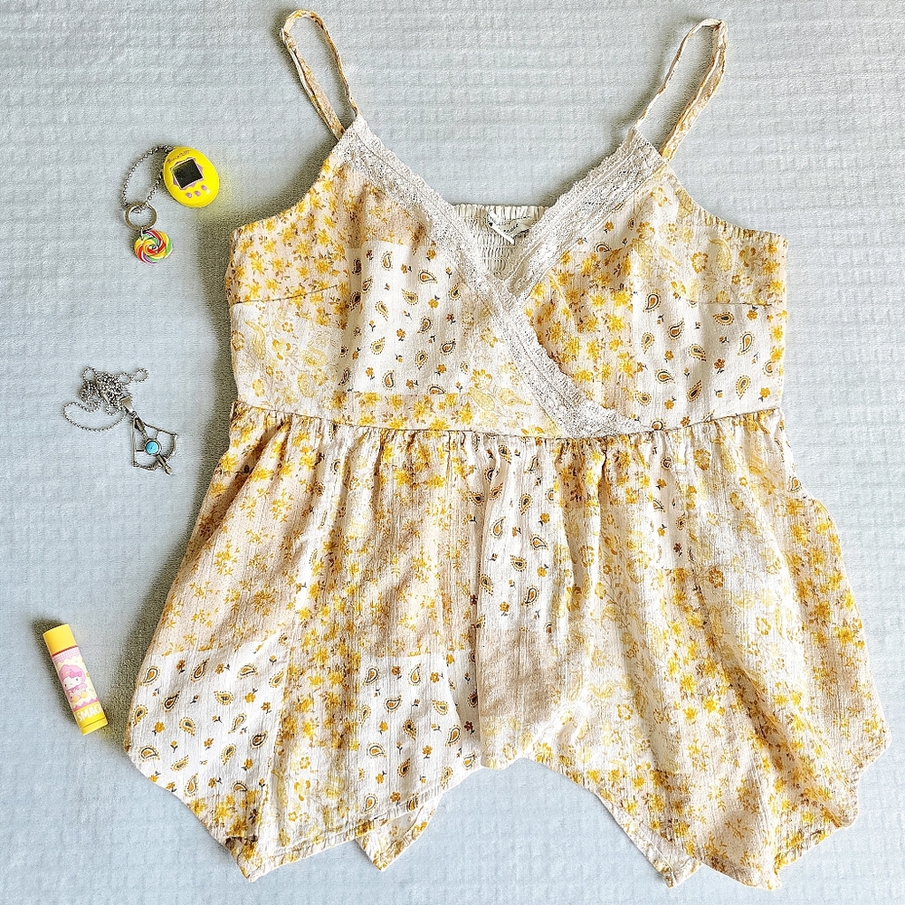american eagle floral lace cami | cottagecore boho summer